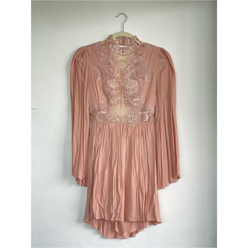 Free People Blush Rose Nude Dress